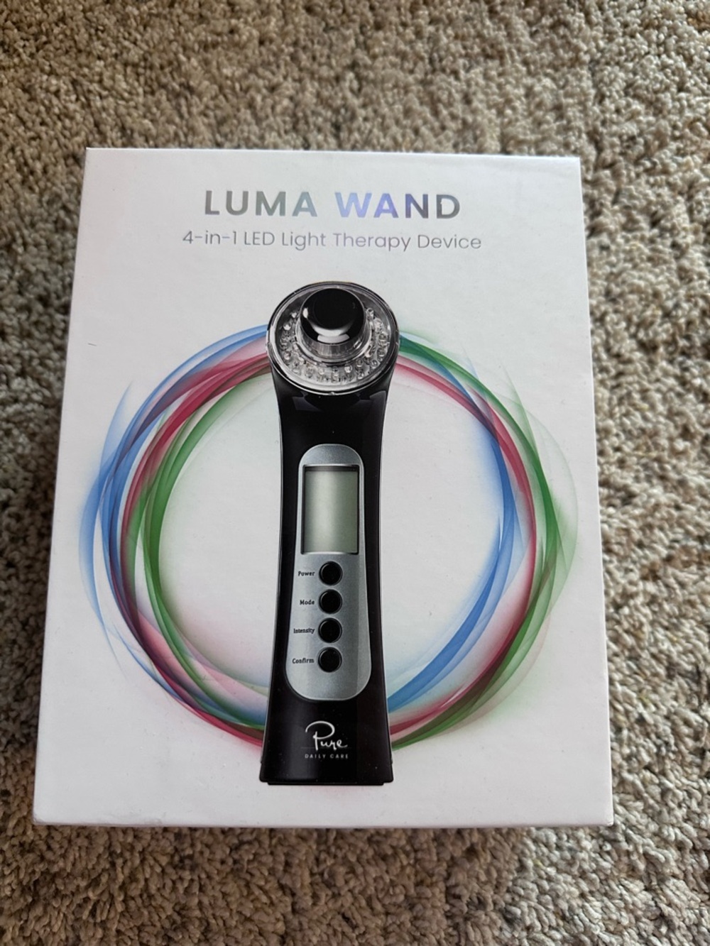 Luma Wand 4-in-1 LED Light Therapy Device - Black